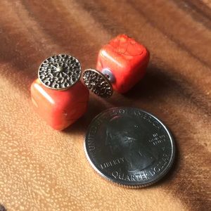 Double-sided front/back unique earrings